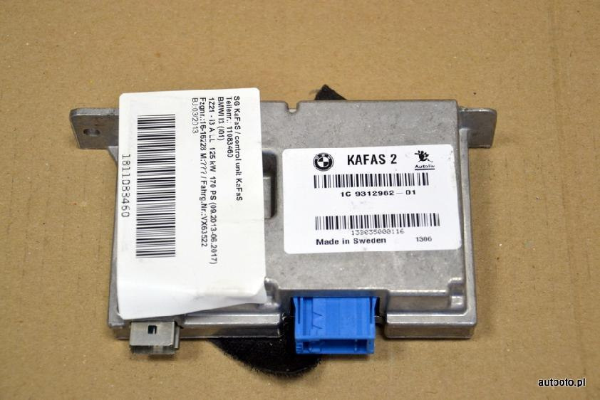 BMW F20 F30 F36 i3 sterownik moduł KaFAS 2 9312962 BMW F20 F30 F36 i3 sterownik moduł KaFAS 2 9312962