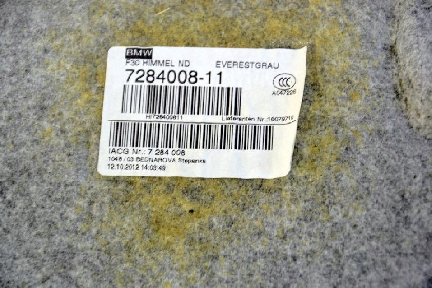 BMW F30 F80 podsufitka szara EVERESTGRAU komplet BMW F30 F80 podsufitka szara EVERESTGRAU komplet