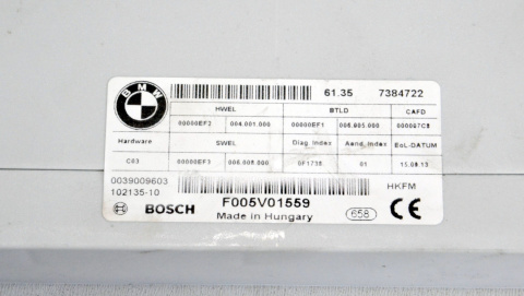 BMW F46 F31 F15 F36 control unit tailgate function module 7384722 BMW F46 F31 F15 F36 control unit tailgate function module 7384722