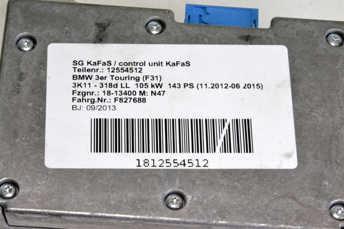 BMW F20 F30 F10 F80 F01 KaFAS control unit cam-based driver supp. sys 9316923