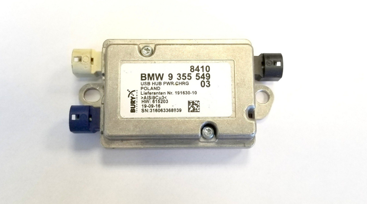 BMW F20 F30 F32 G11 G15 G30 moduł HUB USB 9355549 BMW F20 F30 F32 G11 G15 G30 moduł HUB USB 9355549