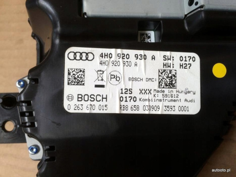 Audi A8 zegary licznik 4H0920930A diesel Audi A8 zegary licznik 4H0920930A diesel