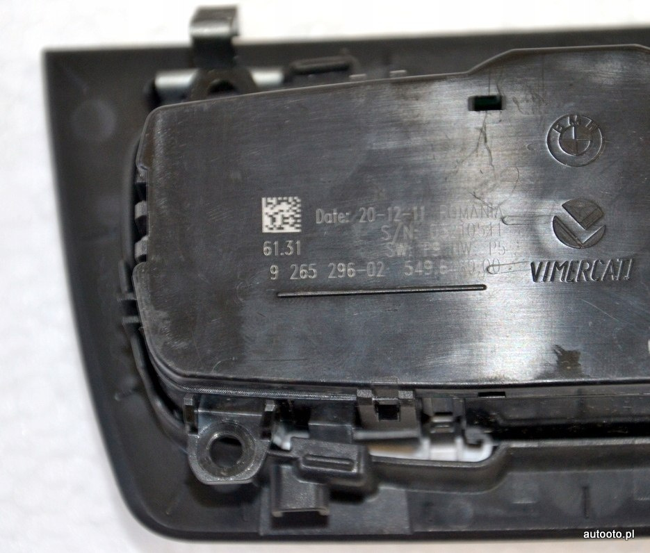BMW F22 F30 F34 F36 włącznik panel świateł 9265296 BMW F22 F30 F34 F36 włącznik panel świateł 9265296