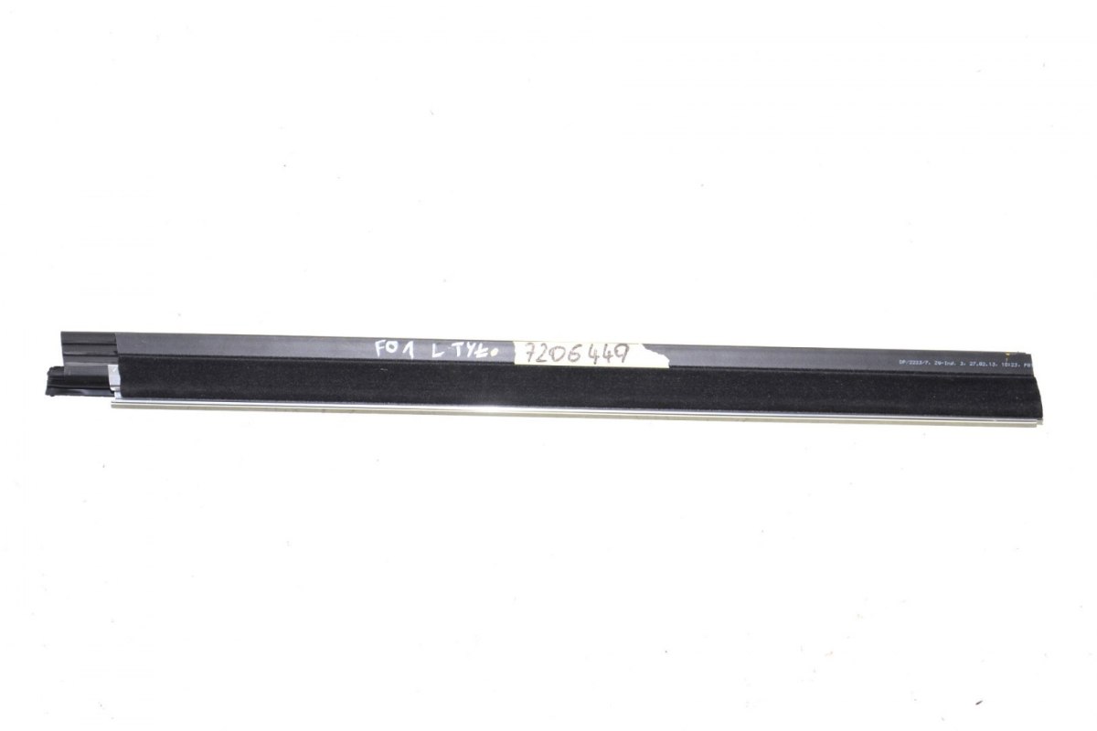BMW F01 F04 listwa szyby wewnętrzna lewa 7206449 BMW F01 F04 listwa szyby wewnętrzna lewa 7206449
