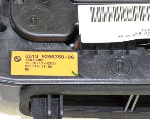 BMW MINI F45 F48 F60 głośnik Harman Kardon 9256349 BMW MINI F45 F48 F60 głośnik Harman Kardon 9256349