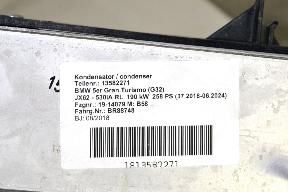 BMW G11 G12 G30 skraplacz klimatyzacji 9109858