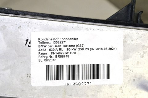 BMW G11 G12 G30 skraplacz klimatyzacji 9109858 BMW G11 G12 G30 skraplacz klimatyzacji 9109858