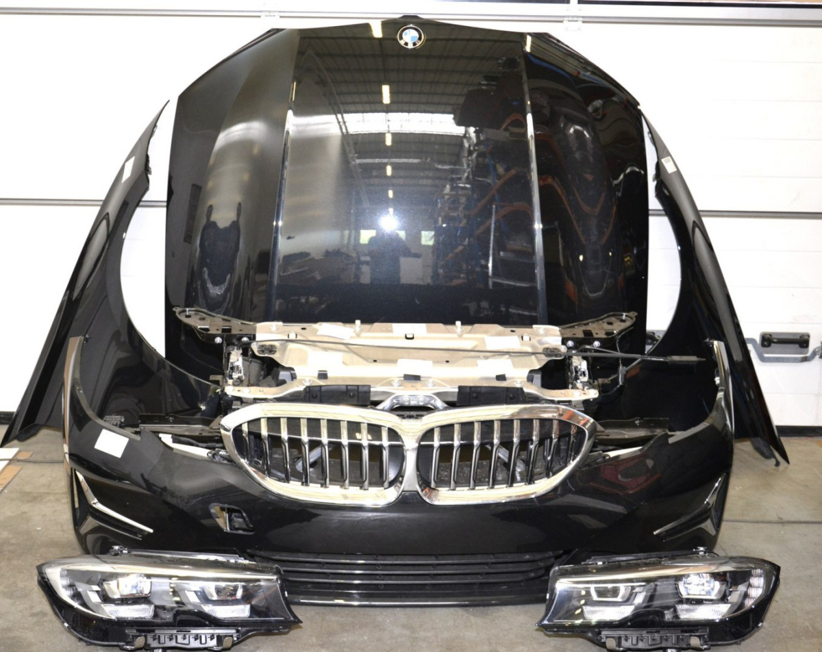 BMW 3 G20 przód maska pas przedni lampy błotnik BMW 3 G20 przód maska pas przedni lampy błotnik