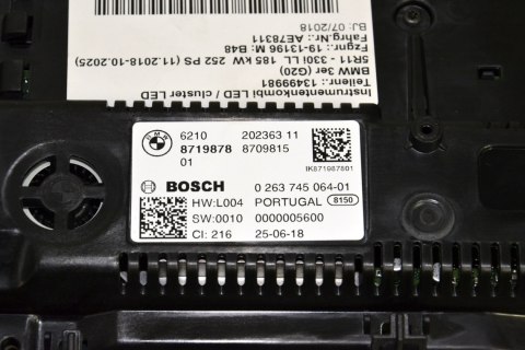 BMW G20 licznik zegary 8719878 BMW G20 licznik zegary 8719878
