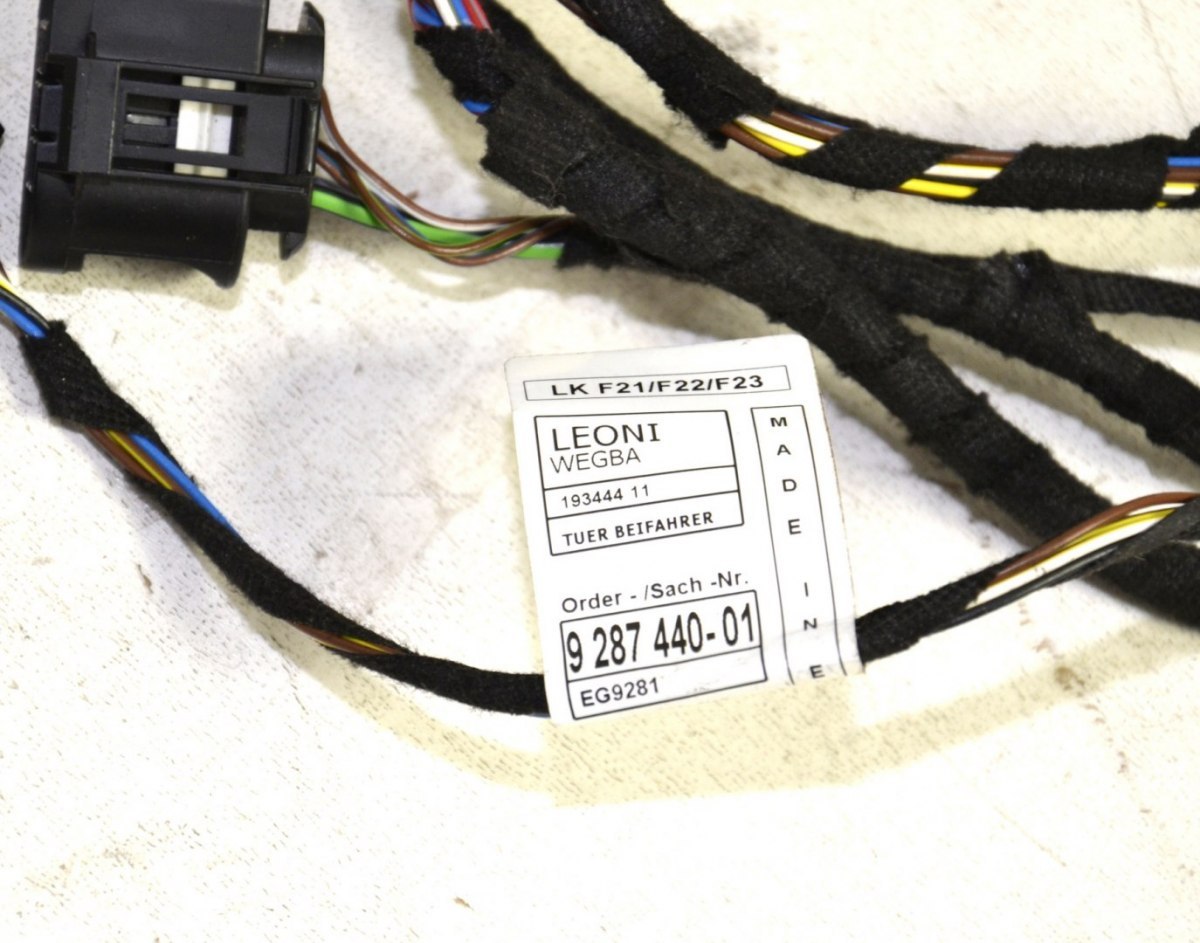 BMW F21 F22 instalacja wiązka drzwi przód 9287440 BMW F21 F22 instalacja wiązka drzwi przód 9287440