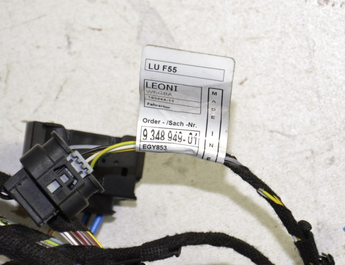 MINI F55 instalacja wiązka drzwi przód 9348949 MINI F55 instalacja wiązka drzwi przód 9348949