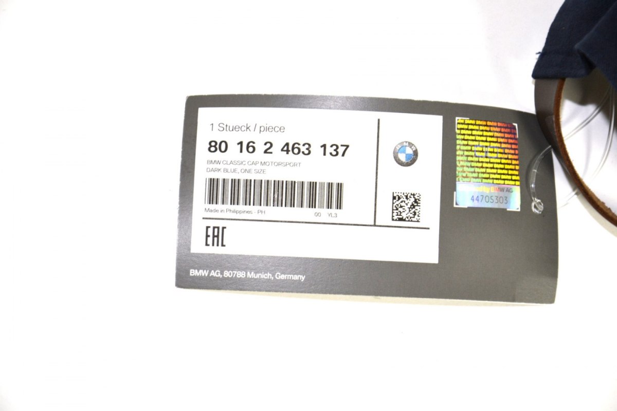 BMW czapka czapeczka Classic 2463137 BMW czapka czapeczka Classic 2463137