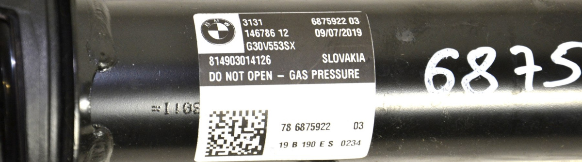 BMW G30 amortyzator przedni prawy M Sport 6875922 BMW G30 amortyzator przedni prawy M Sport 6875922
