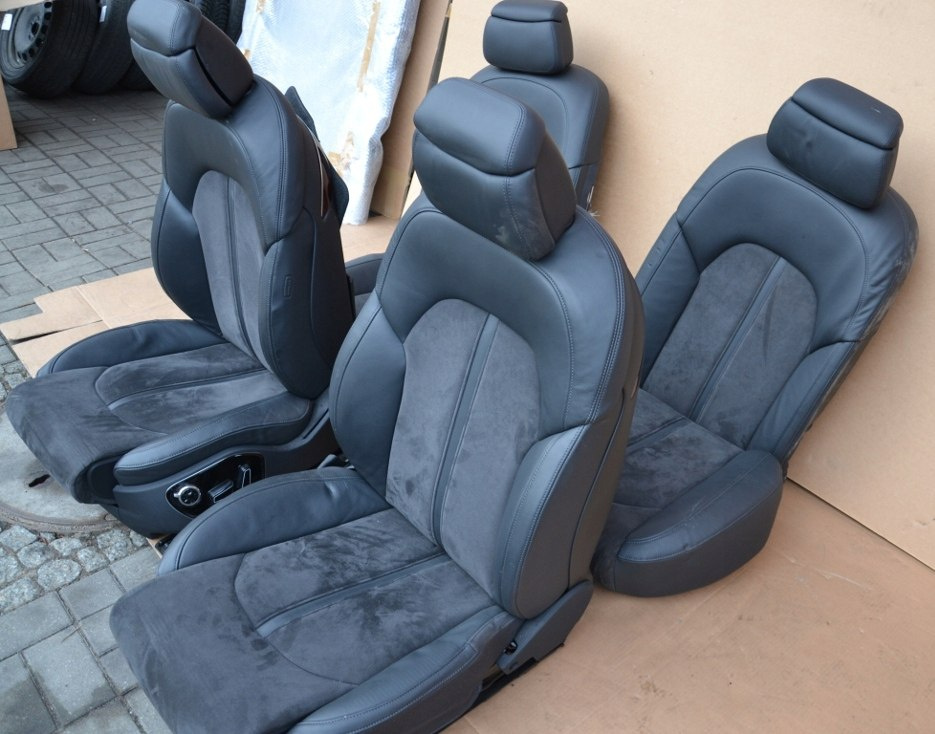 Audi A8 4H fotele tapicerka skóra alcantara boczki Audi A8 4H fotele tapicerka skóra alcantara boczki