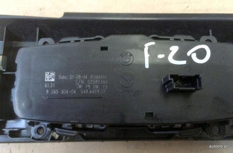 BMW F20 F21 F30 F36 panel włącznik świateł 9265304 BMW F20 F21 F30 F36 panel włącznik świateł 9265304