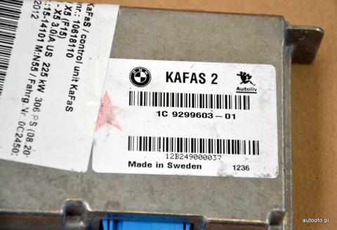 BMW F20 F30 F10 sterownik kamery Kafas 2 9299603 BMW F20 F30 F10 sterownik kamery Kafas 2 9299603
