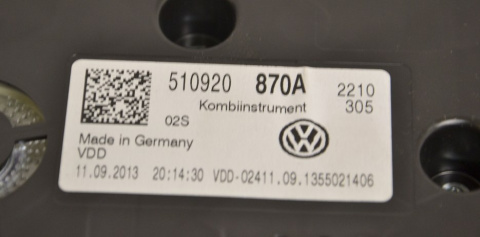 VW GOLF SPORTSVAN licznik zegary 510920870A VW GOLF SPORTSVAN licznik zegary 510920870A