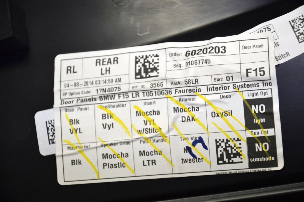 BMW X5 F15 tapicerka boczek drzwi tył lewy skóra BMW X5 F15 tapicerka boczek drzwi tył lewy skóra