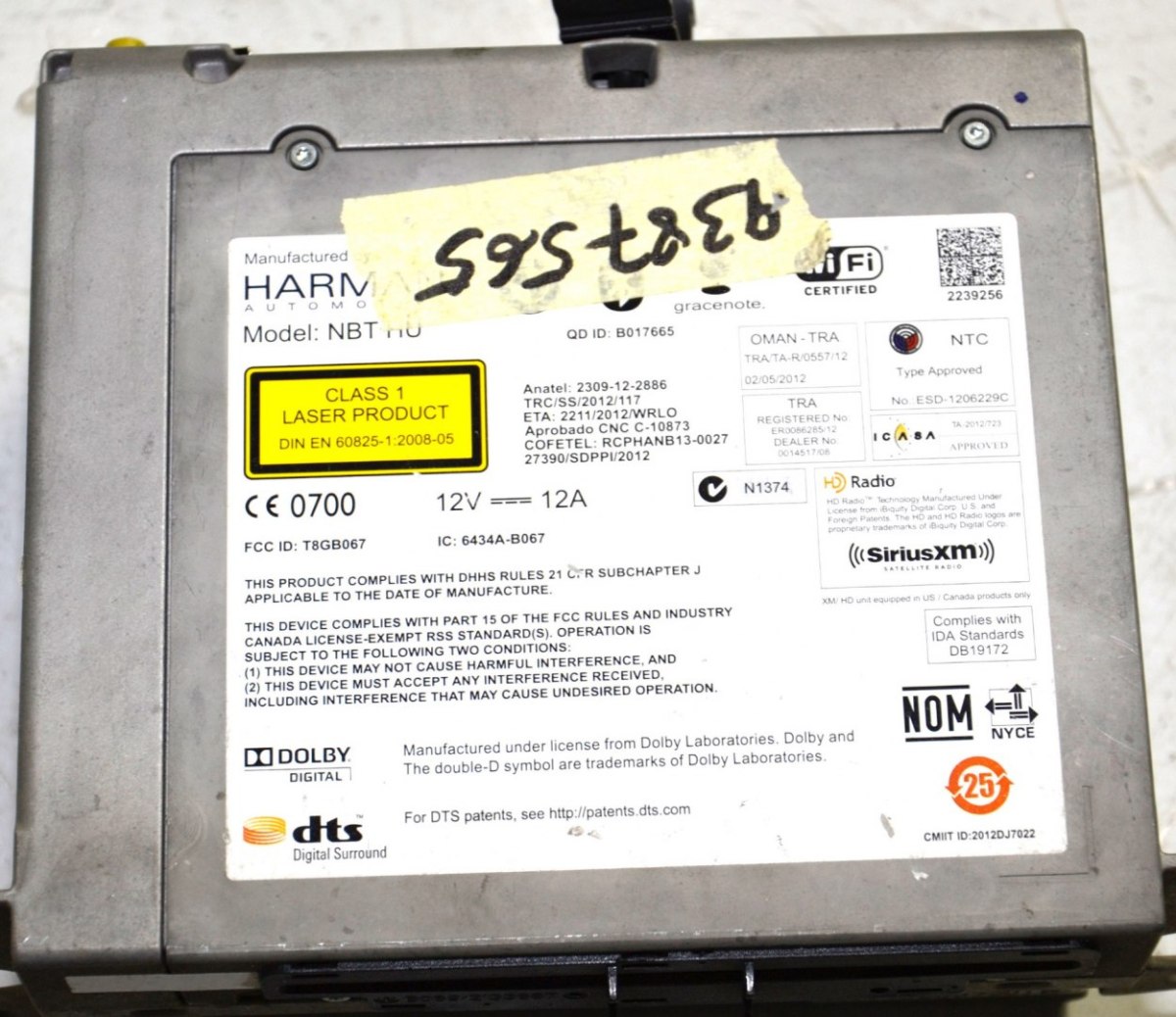 BMW 7 F01 5 F10 F30 F25 nawigacja NBT High 9387565 BMW 7 F01 5 F10 F30 F25 nawigacja NBT High 9387565