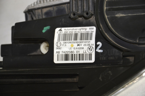 BMW 2 F45 F46 headlight LED technology right 7422580 BMW 2 F45 F46 headlight LED technology right 7422580