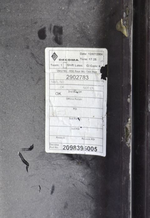 BMW F34 usztywnienie zderzaka tył 7293778 BMW F34 usztywnienie zderzaka tył 7293778