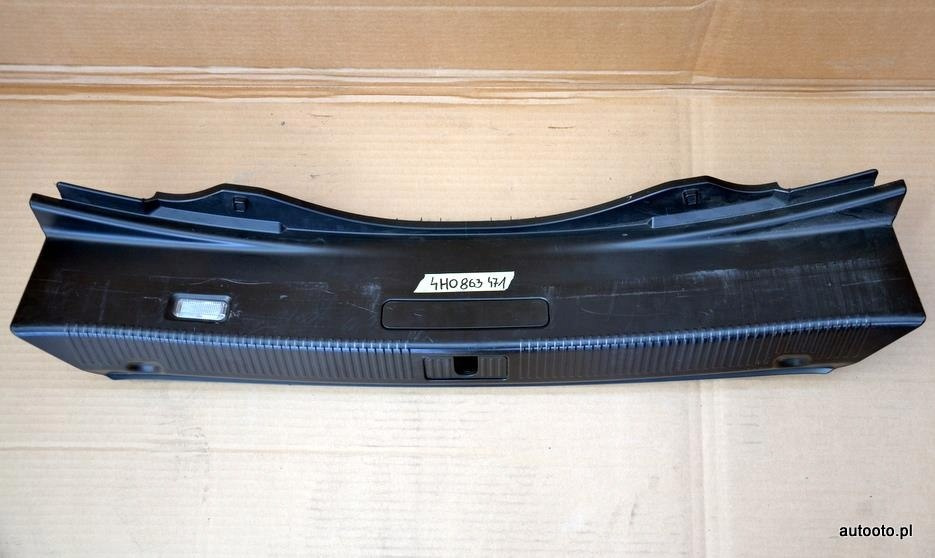 Audi A8 listwa progowa ściany bagażnika 4H0863471 Audi A8 listwa progowa ściany bagażnika 4H0863471