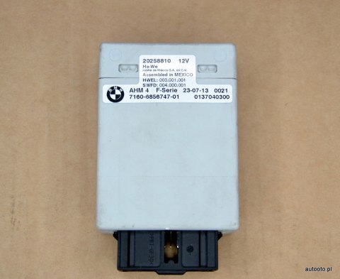 BMW F20 F30 F10 F01 moduł haka przyczepy 6856747 BMW F20 F30 F10 F01 moduł haka przyczepy 6856747