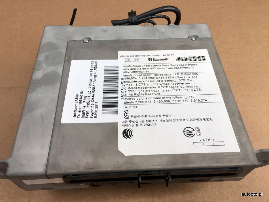 BMW F30 F31 F35 F18 nawigacja navi 9399435 BMW F30 F31 F35 F18 nawigacja navi 9399435