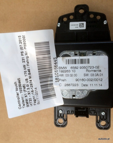 BMW F01 F07 F10 F30 controller touch iDrive 9350723 BMW F01 F07 F10 F30 controller touch iDrive 9350723